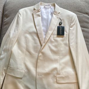 Brand New Boys Ralph Lauren Cream/Beige Tuxedo Jacket Size 20R